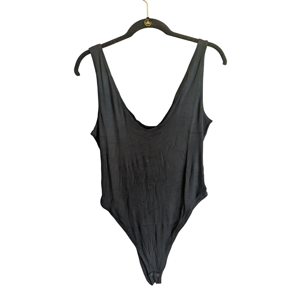 A Pea in the Pod + Gray State Bodysuit Maternity L Minimalist Ribbed Basic New